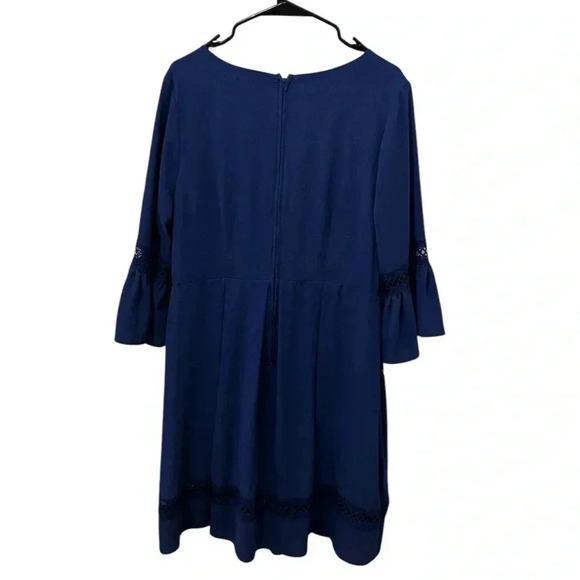 ModCloth Miles Of Marvelous Blue Bell Sleeve Dress Size XL - Picture 3 of 5